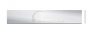 Briefkastenschild MarcMetal BL60 120 x 22 Kunststoff silber